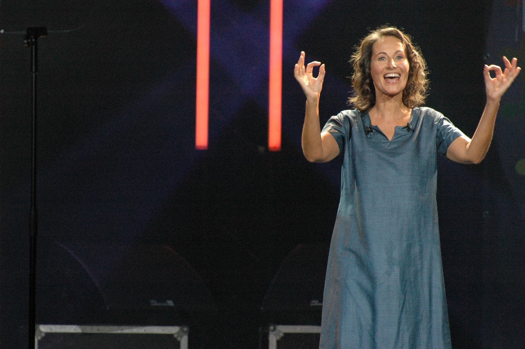 Rassemblement des partisans de Ségolène Royal, le 27 septembre 2008, au Zénith de Paris