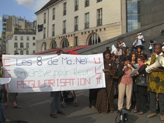 27/06/08 Salariées sans-papiers à l'Opéra Bastille