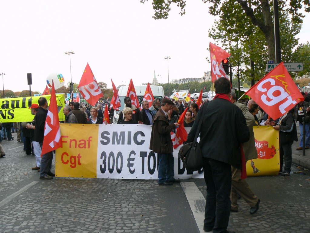 Journée d'action syndicale mondiale 7oct. 2008