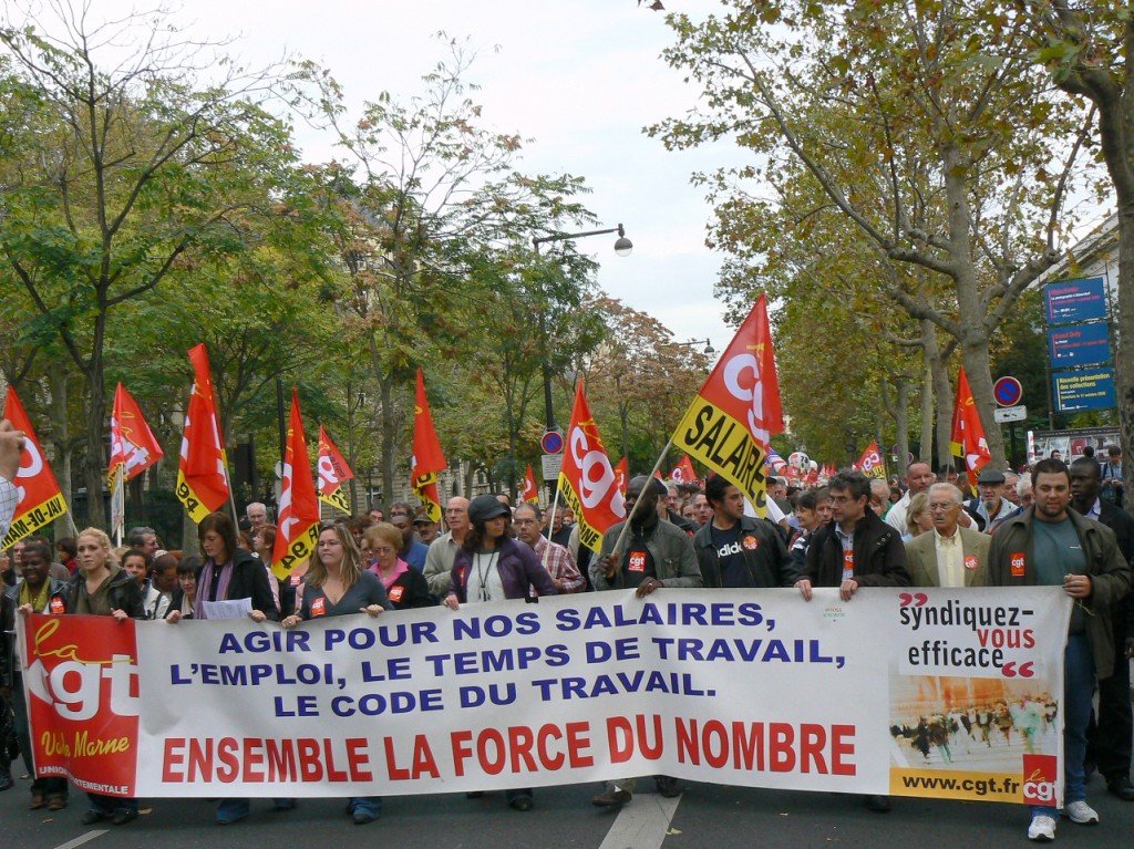 Journée d'action syndicale mondiale 7oct. 2008