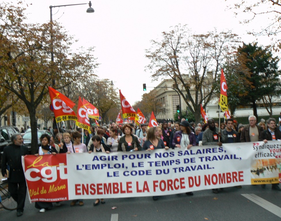 Journée d'action syndicale mondiale 7 oct.2008