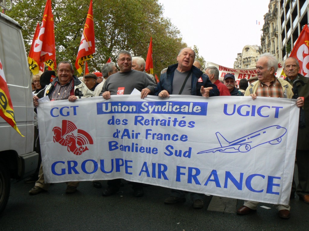 Manifestation pour les retraites 16 oct. 2008