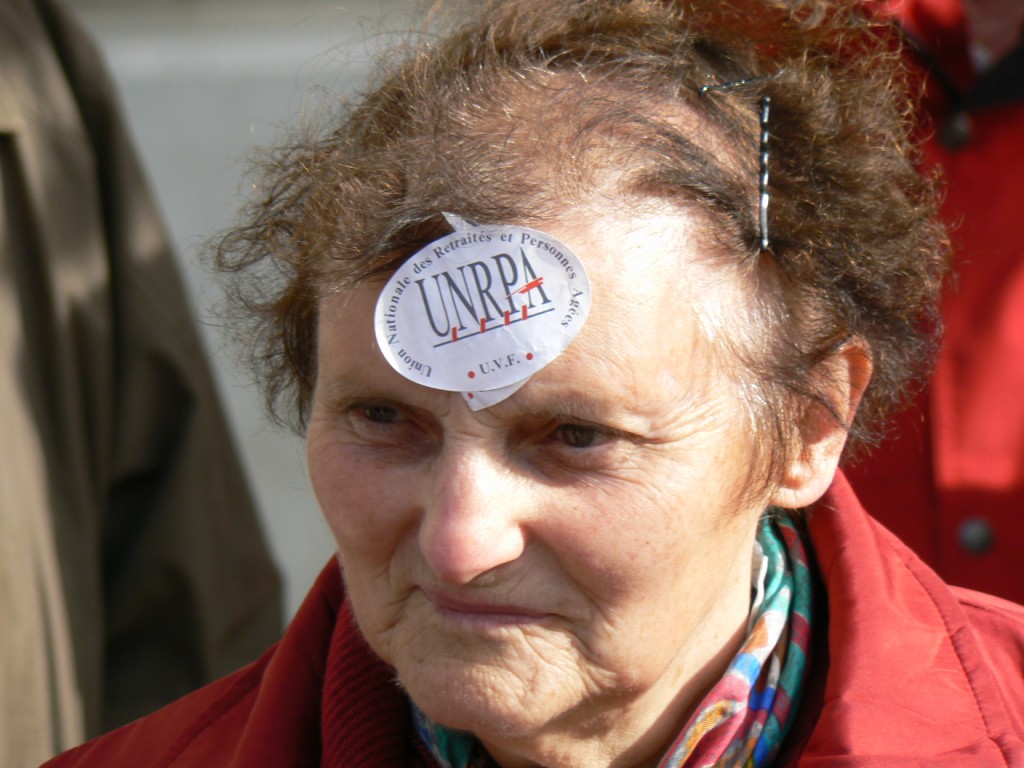 Manifestation pour les retraites 16 oct. 2008