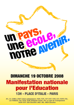 Annonce manif éducation