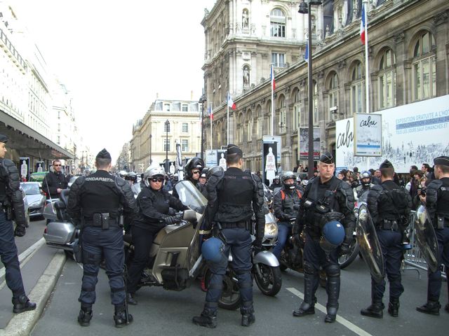 Paris 23/02/07 Motards en colère La Police