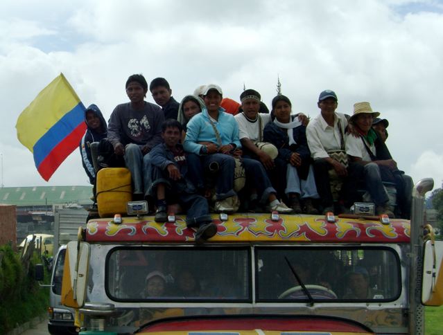 La Minga arrive à Bogota