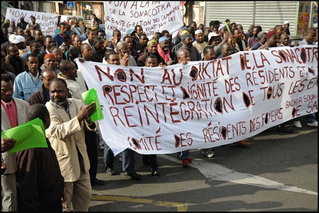 Manifestataion des résidants du Foyer Sonacotra, 22.10.2006 Saint Denis