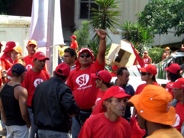 venezuela Manifestation pour le Si au réferendum constitutionnel