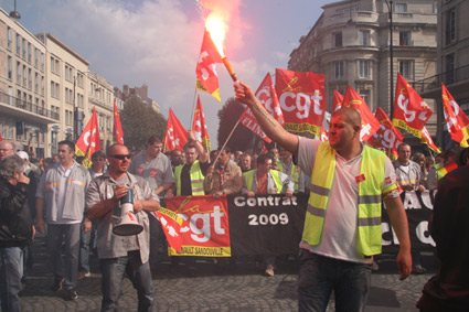 Manif Renault au Havre le 25 septembre 2008