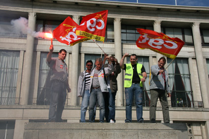 Manif Renault au Havre le 25 septembre 2008