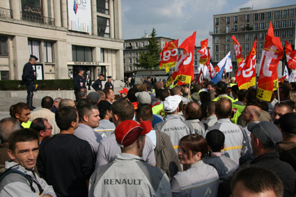 Manif Renault au Havre le 25 septembre 2008