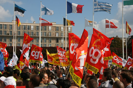 Manif Renault au Havre le 25 septembre 2008