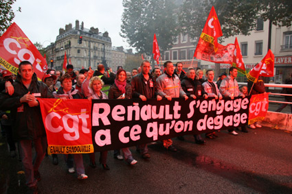 manif Renault Sandouville (Le Havre) 8 novembre 2008
