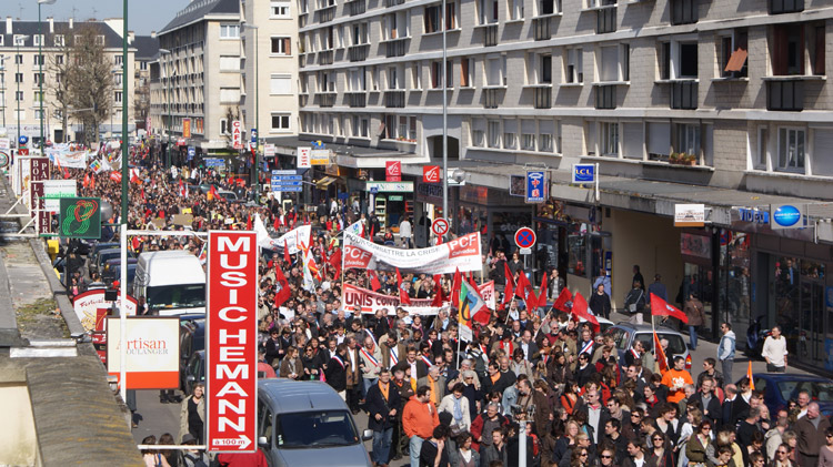 Manifestation du 19 mars à Caen