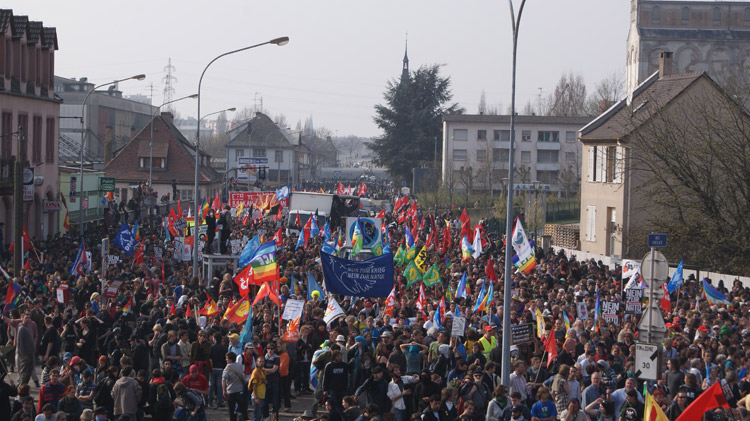 cortège rue du port du Rhin