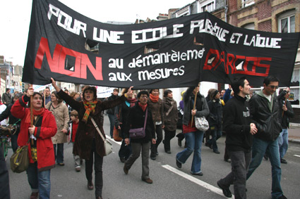 Manif éducation Le Havre 20 11 08