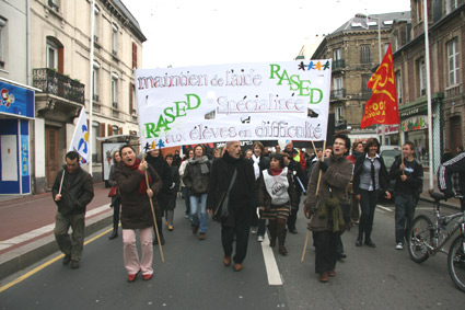 Manif éducation Le Havre 20 11 08