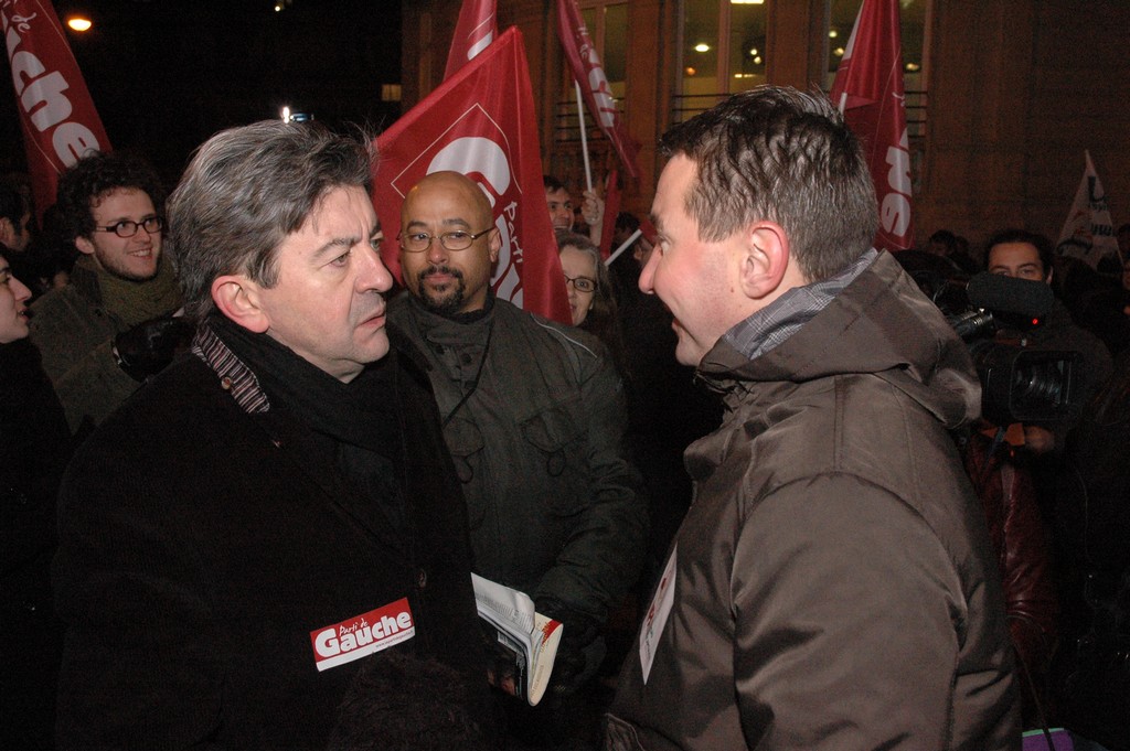 Rassemblement en solidarité avec la jeunesse de Grèce, 12 décembre 2008, à Paris