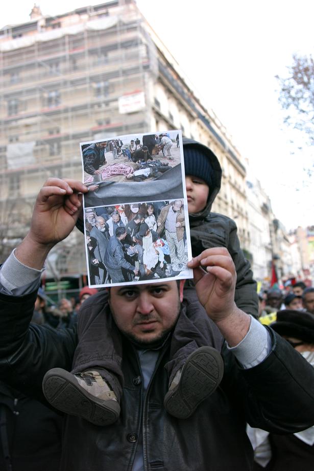 Manif Palestine (Paris) 28 déc.08