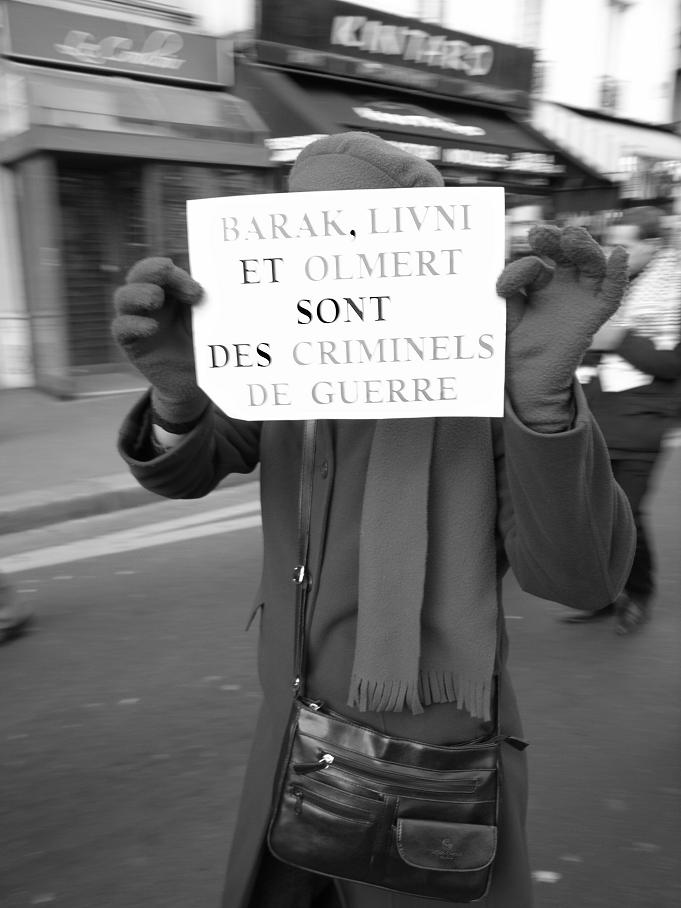 Manif Palestine (Paris) 28 déc.08.