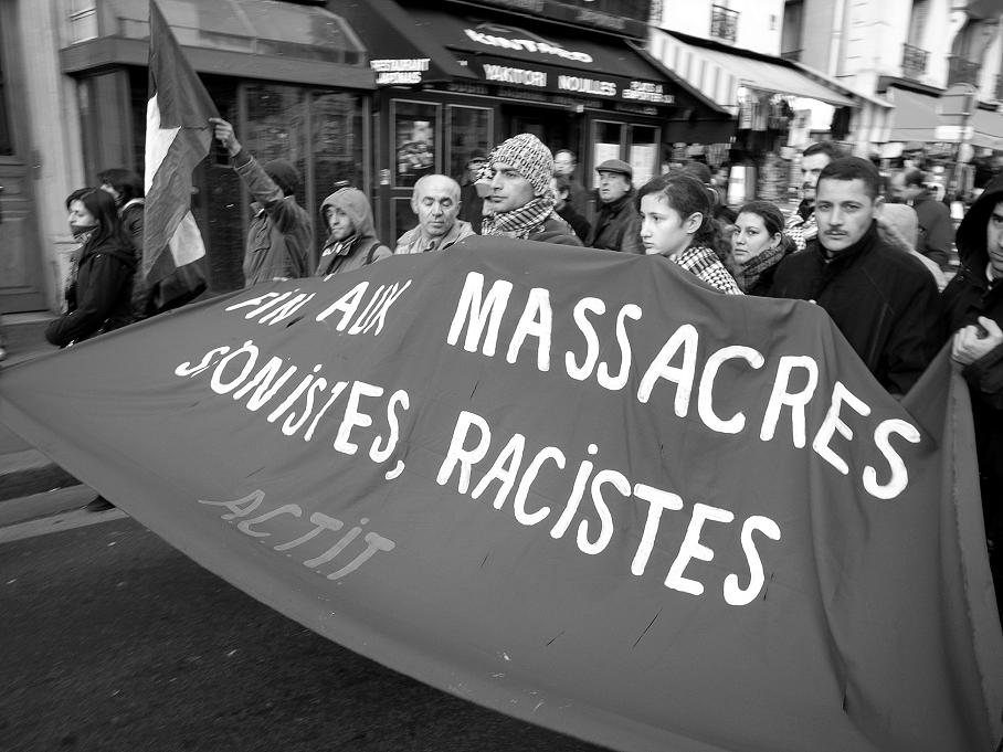 Manif Palestine (Paris) 28 déc.08.