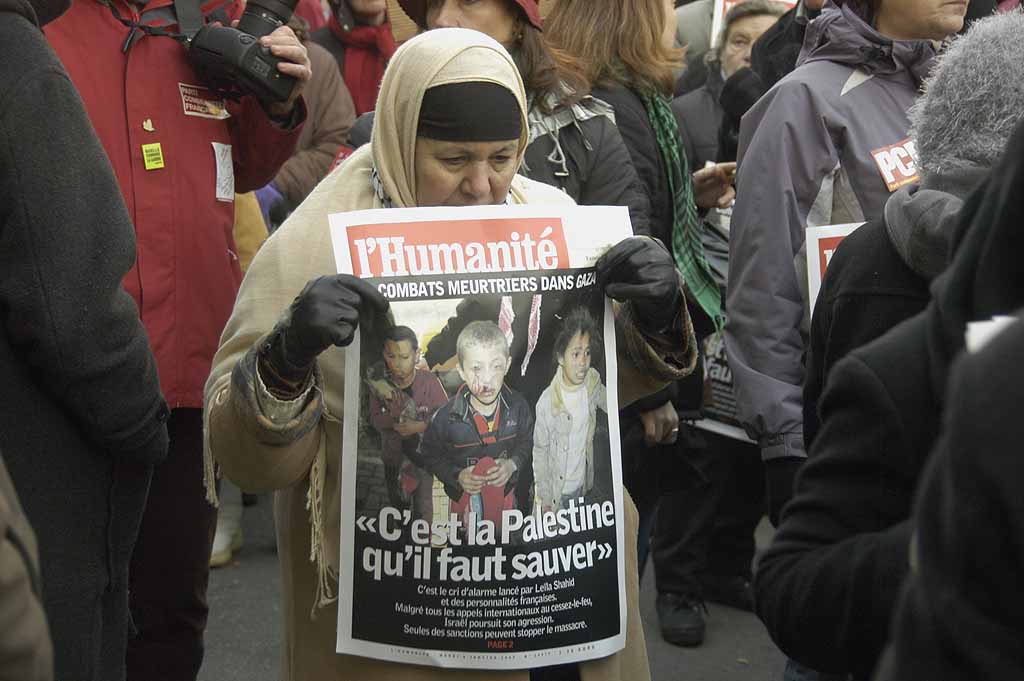 Palestine 10 janvier 09 Paris