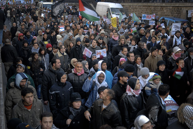 Manifestation en soutien au peuple palestinien 03 janvier 2009