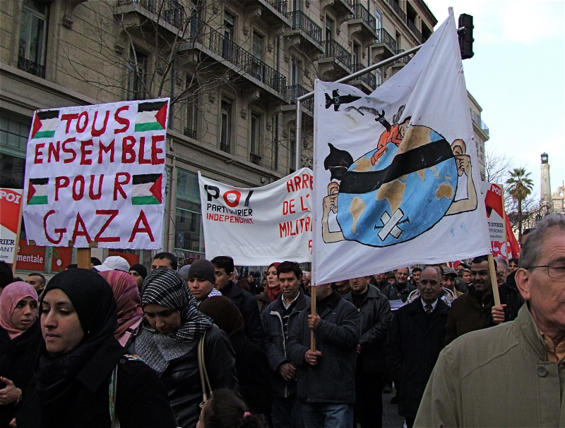 Solidarité Gaza Marseille 3 janvier 2009