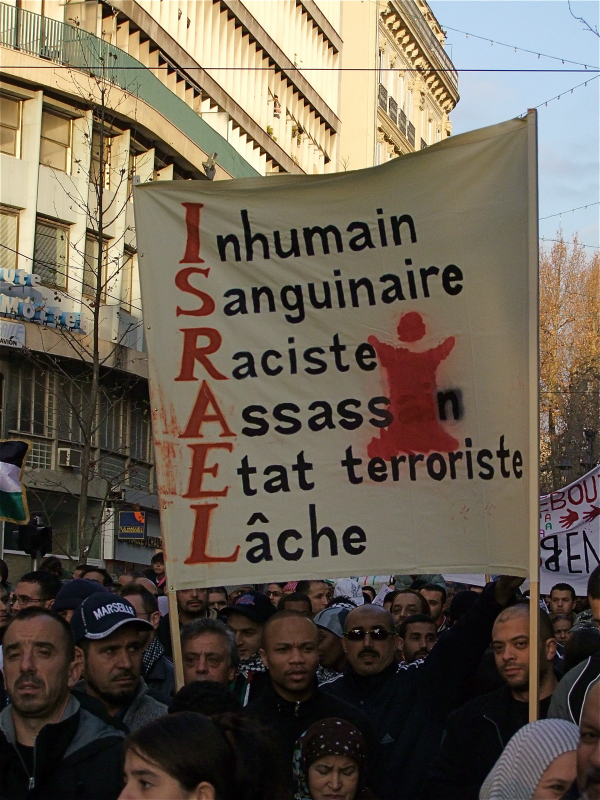 Solidarité Gaza Marseille 3 janvier 2009