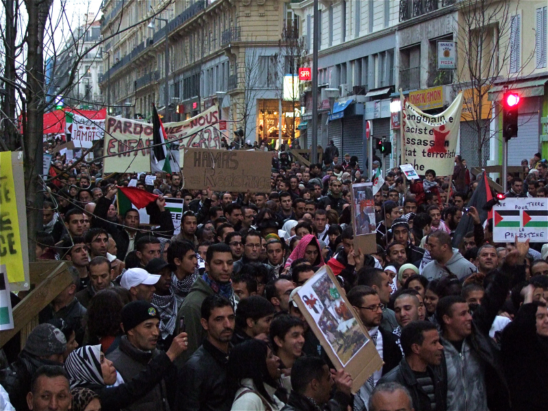 Solidarité Gaza Marseille 3 janvier 2009