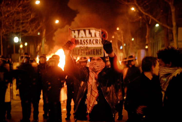 Manifestation en soutien au peuple palestinien 03 janvier 2009