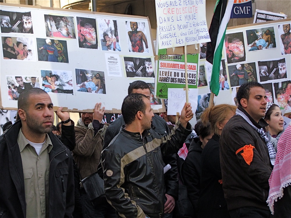 Manif Gaza Marseille 17 janv. 09