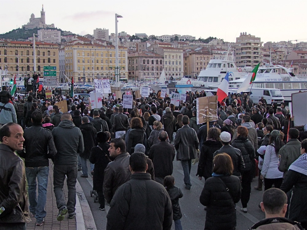 Manif Gaza Marseille 17 janv. 09