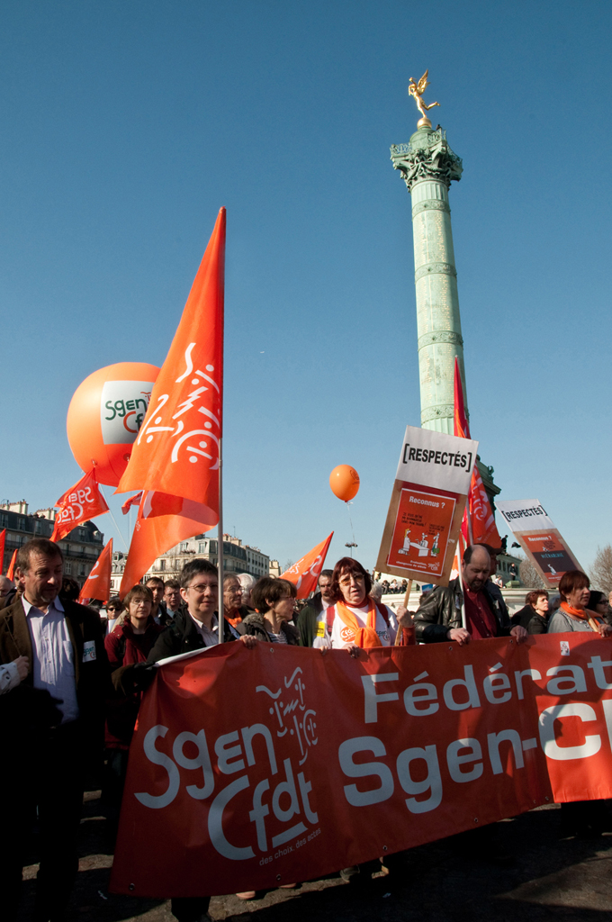 Le SGEN-CFDT le 19 mars