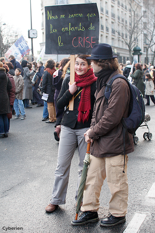 Manif éducation 17 janvier 2009 à Paris