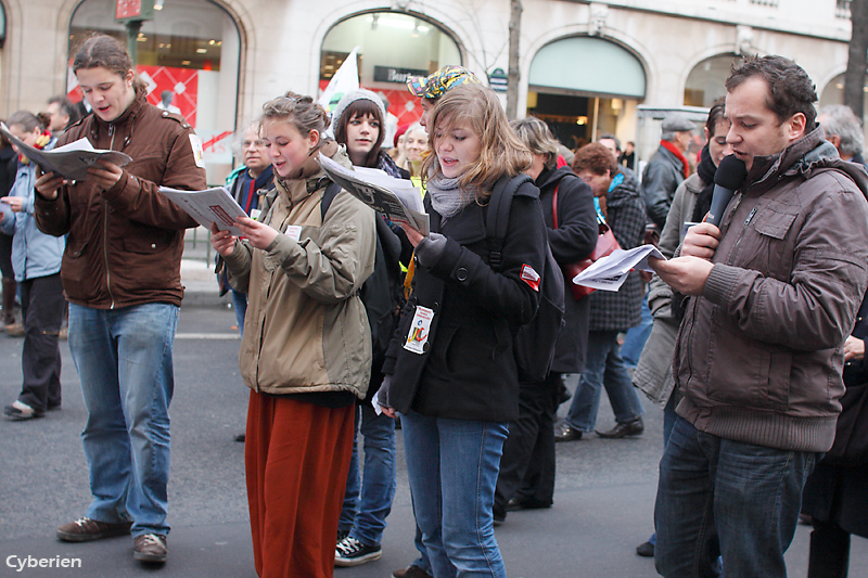 Manif éducation 17 janvier 2009 à Paris