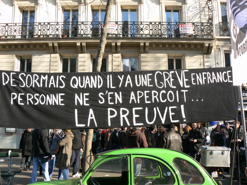Manifestation parisienne. 29 Janvier 2009