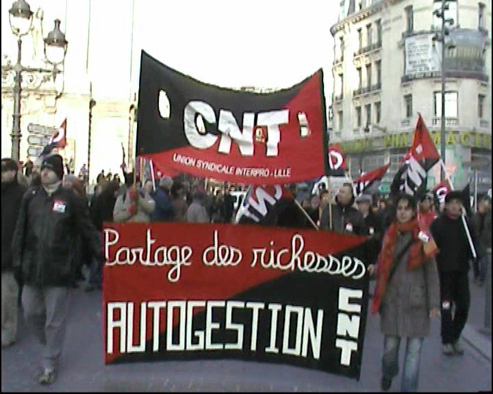 LILLE 29 janv 2009 cortege CNT