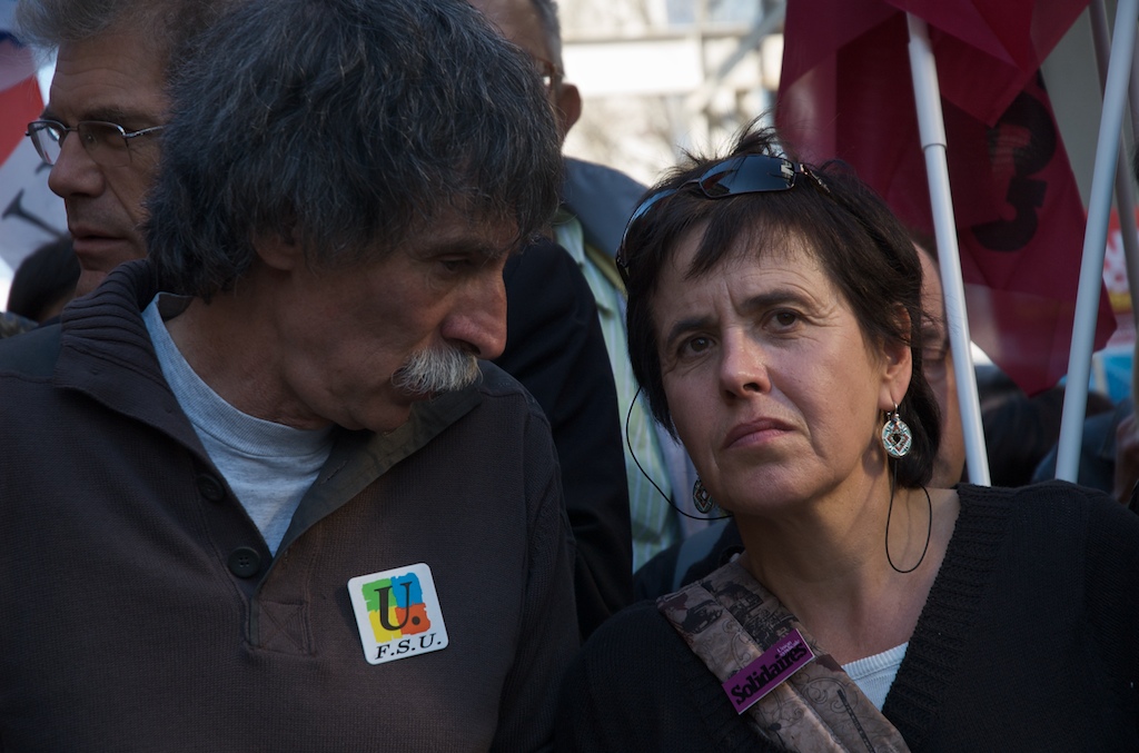 Pierre Marsaleix (FSU) et Annick Coupé (Sud)