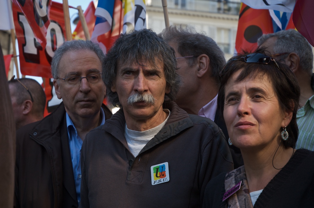 Pierre Marsaleix (FSU) et Annick Coupé (Sud)