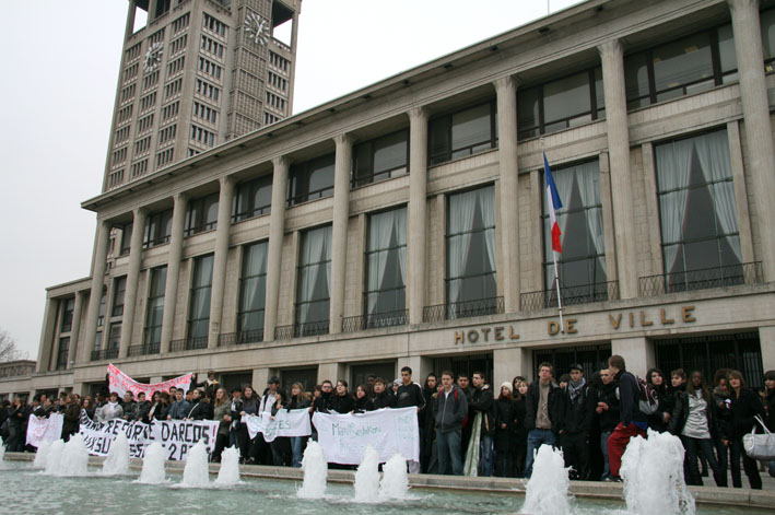 Manif des lycéens au Havre