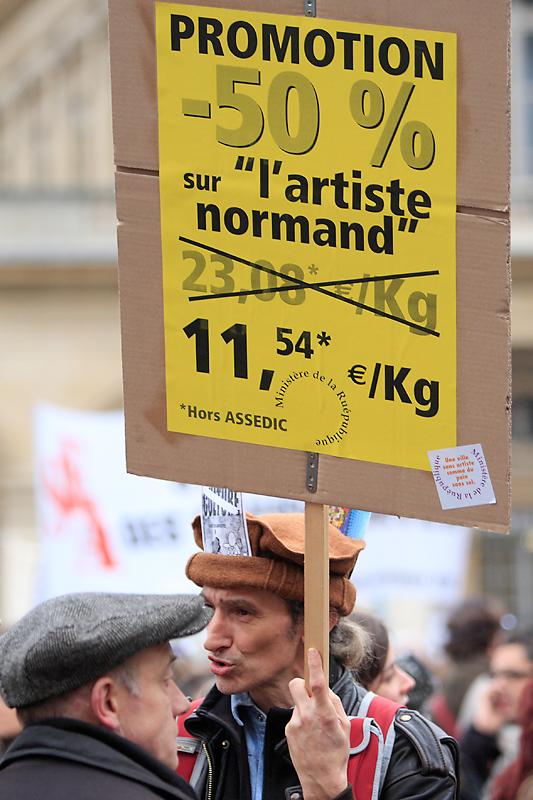 Manifestation pour la défense de la Culture