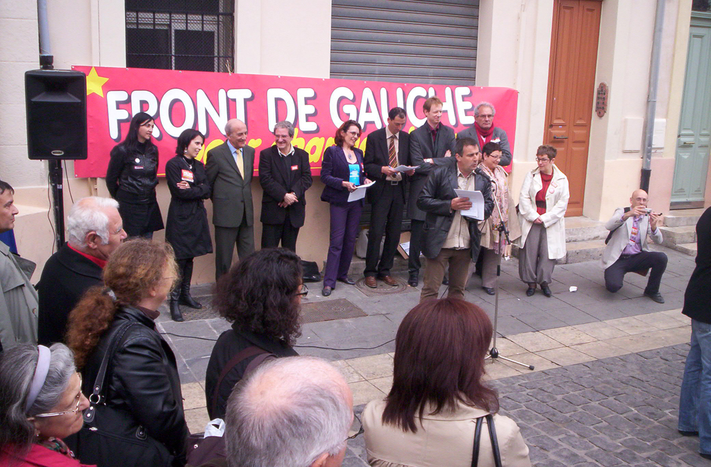 Présentation des candidats à Marseille 08 04 09