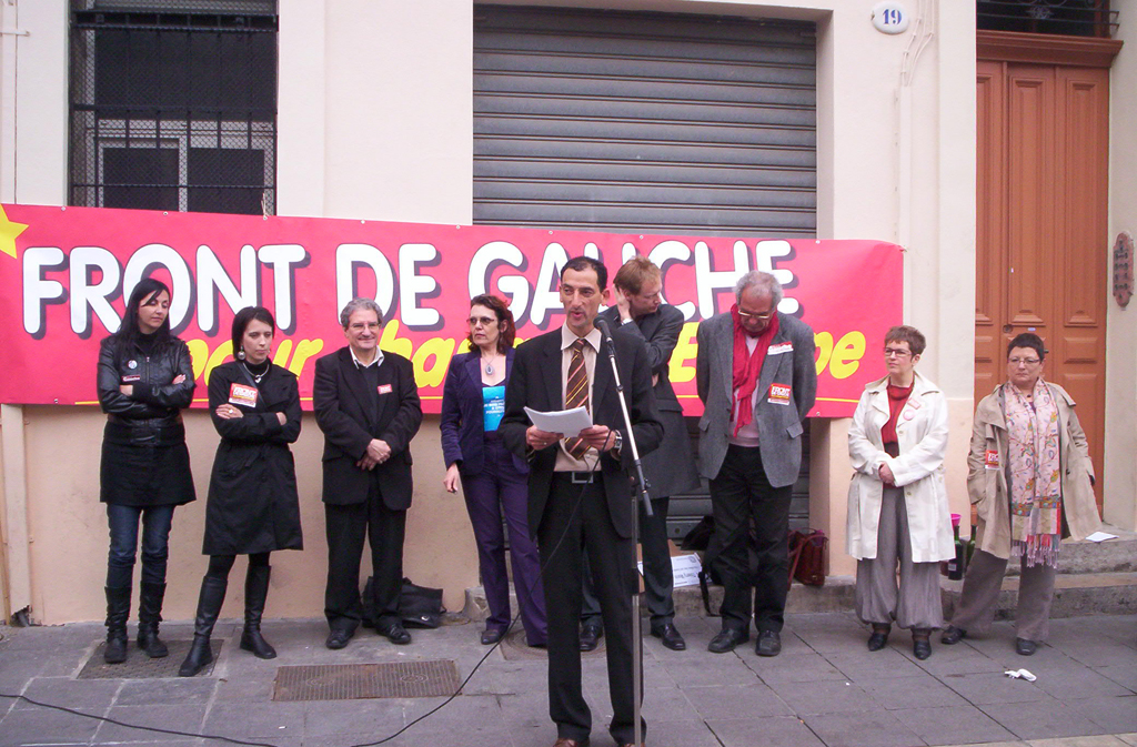 Présentation des candidats à Marseille 08 04 09