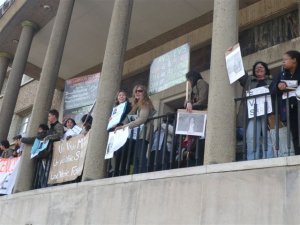 manif des précaires de l'éducation et enseignants solidaires au Mans le 9 juin