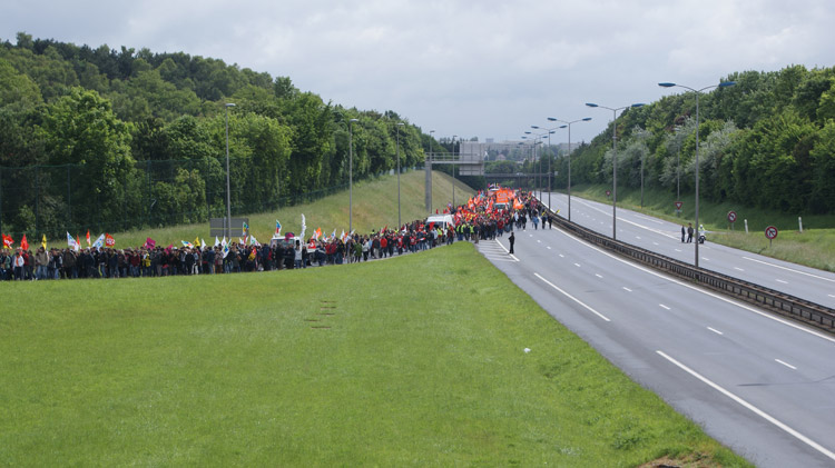 Caen, sortie du périph