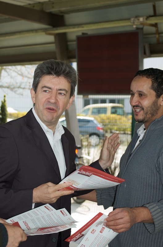 Jean -Luc Mélenchon à PSA Poissy