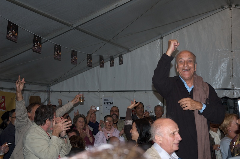 ambiance au stand de la Corse