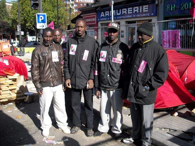 Sans papiers du tramway, porte des Lilas