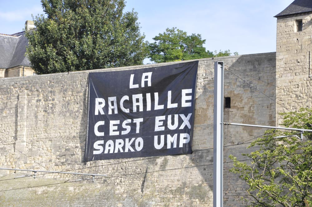 Caen, la racaille c'est eux Sarko UMP